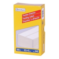 Avery 3440 franking labels 163 x 43 mm white (500 labels) 3440 212228