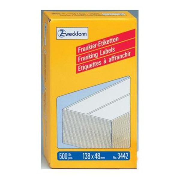 Avery 3442 franking labels 138 x 48 mm white (500 labels) 3442 212234 - 1