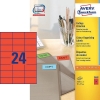 Avery 3448 mutli-purpose labels 70 x 37 mm red (2400 labels)