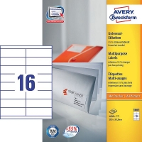 Avery 3665 multi-purpose labels 105 x 33.8 mm (1600 labels) 3665 212492