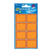 Avery 3702A orange freezer labels, 28mm x 36mm (40 labels)(6-pack)