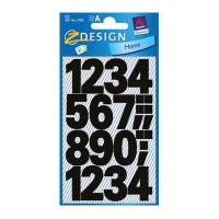 Avery 3785 large black 0-9 labels 3785 212510