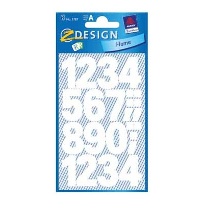 Avery 3787 large white 0-9 labels 3787 212512 - 1