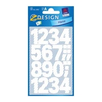 Avery 3787 large white 0-9 labels 3787 212512