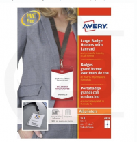 Avery 4834 badge holder lanyard set 105 x 148mm (10-pack) 4834 212776