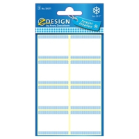 Avery 59371 blue/white freezer labels, 28mm x 36mm (40 labels)(6-pack) 212942