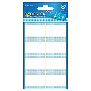 Avery 59371 blue/white freezer labels, 28mm x 36mm (40 labels) 59371 212651 - 1