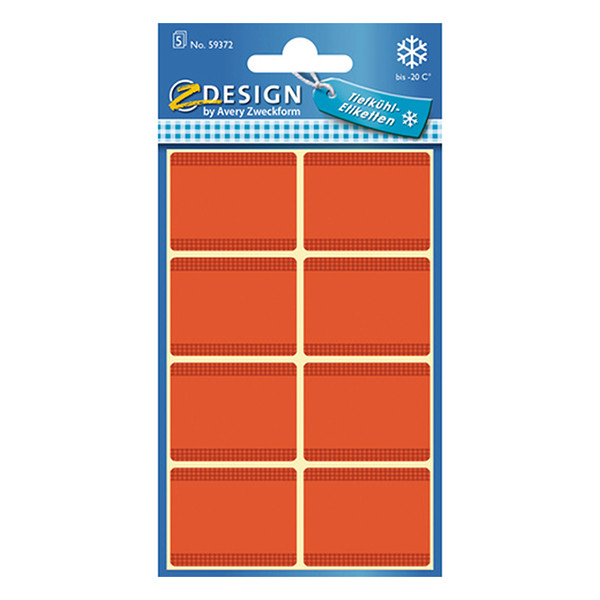 Avery 59372 red freezer labels, 28mm x 36mm (40 labels) AV-59372 212653 - 1
