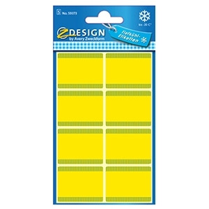 Avery 59373 yellow freezer labels, 28mm x 36mm (40 labels)(6-pack) 212943 - 1