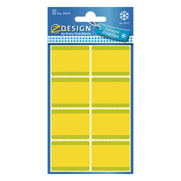 Avery 59373 yellow freezer labels, 28mm x 36mm (40 labels) 59373 212652 - 1