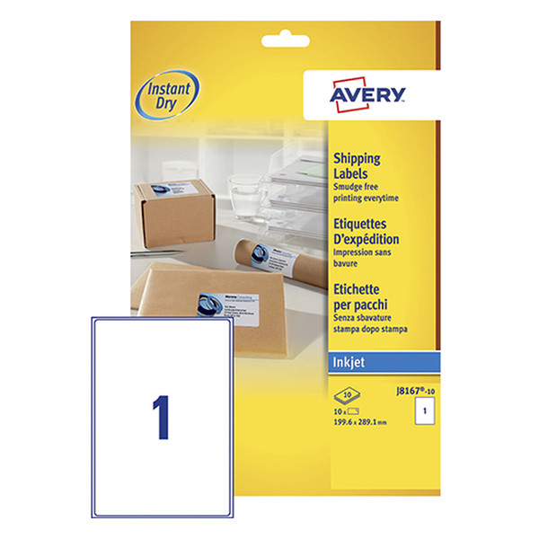 Address labels (199.6 x 289.1mm) | Avery J8167-10 | 10 labels 212628 - 1