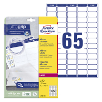 Address labels (38.1 x 21.2mm) | Avery L7651-25 | 1,625 labels 212098
