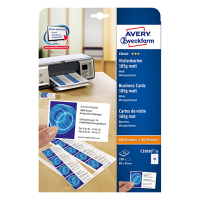 Avery C32010-25 satin white micro perforation business cards, 85mm x 54mm (250-pack) C32010-25 212780