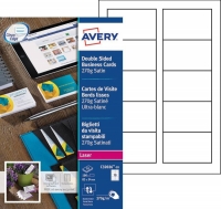 Avery C32026-10 semi-gloss matte white business cards, 85mm x 54mm (100-pack) C32026-10 212790