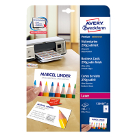 Avery  C32026-25 business cards matte white satin, 85mm x 54mm (250-pack) C32026-25 212791