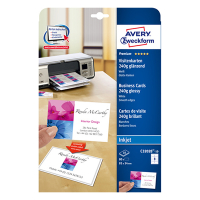Avery C32028-10 glossy white business cards, 85mm x 54mm (80-pack) C32028-10 212786