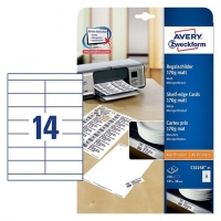 Avery C32258-25 white shelf cards, 38mm x 105mm (350-pack) C32258-25 212795