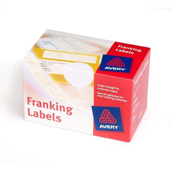 Avery FL01 franking labels 140 x 38 mm white (1000 labels) FL01 212226 - 1
