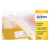 Avery FL01 franking labels 140 x 38 mm white (1000 labels) FL01 212226
