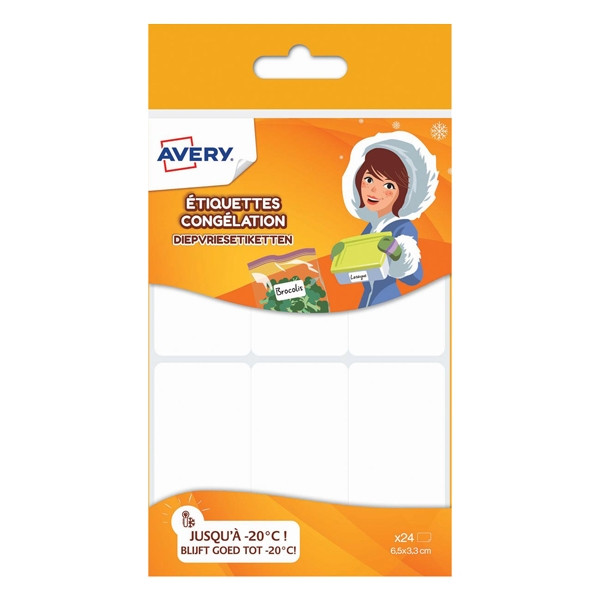 Avery Family freezer labels, 63.5mm x 33.9mm (24-pack) CONG24 212803 - 1