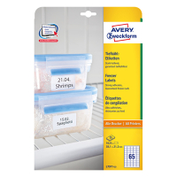 Freezer labels (38.1 x 21.2mm) | Avery L7971-25 | 1,625 labels 212659
