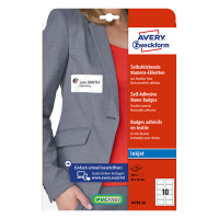 Avery J4785-20 self-adhesive name badge labels 50x80 mm (200 labels) AV-J4785-20 212686