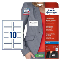 Avery J4785-20 self-adhesive name badge labels 50x80 mm (200 labels) AV-J4785-20 212686