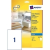 Avery J8567-25 transparent shipping labels, 210mm x 297mm (25 labels)