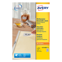 Avery L4731-25 white multipurpose labels 25.4mm x 10mm (4725 labels) L4731REV-25 212574