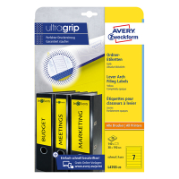 Avery L4765-20 yellow binder spine labels, 192mm x 38mm (140 labels) L4765-20 212815
