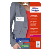 Avery L4784-20 adhesive name badge labels, 63.5 x 29.6 mm white / blue (540 labels) 212596 - 1