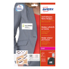 Avery L4787-20 white/blue adhesive name badge labels, 50mm x 80mm (200 labels) 212594 - 1