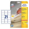 Avery L6023REV-25 removable universal labels, 63.5mm x 38.1mm (525 labels)
