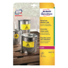 Avery L6111-20 yellow weatherproof labels, 210mm x 297mm (20 labels)