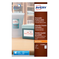 Avery L7108REV-20 removable rectangular product labels 62mm x 89mm (180 labels) L7108REV-20 212616