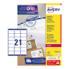Avery L7160-100 quickpeel address labels 63.5 x 38.1 mm (2100 labels) 212104 - 1