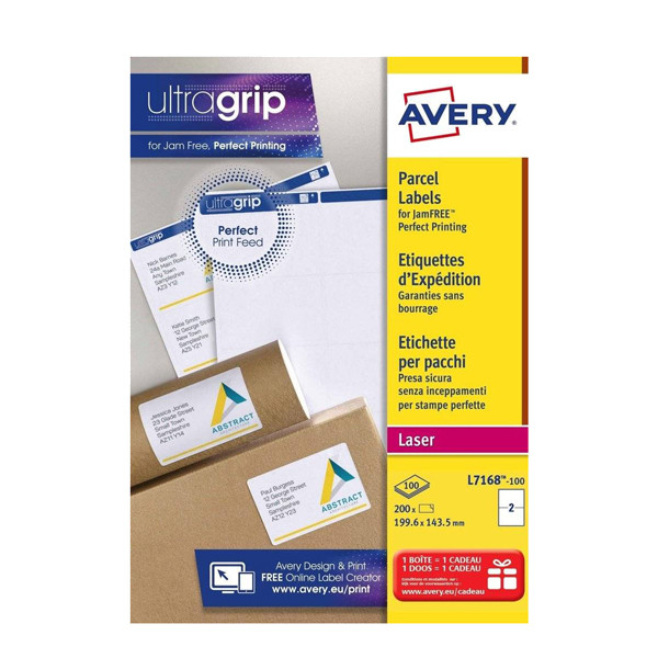 Avery L7168-100 shipping labels 199.6 x 143.5 mm (200 labels) L7168-100 212070 - 1
