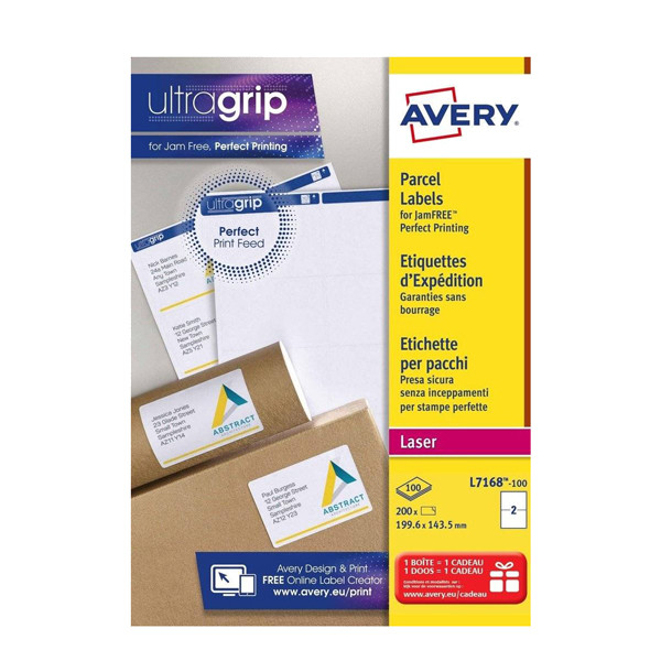 Avery L7168-100 shipping labels 199.6 x 143.5 mm (200 labels) L7168-100 212070 - 1