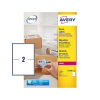 Avery L7168B-100 BlockOut parcel labels 199.6 x 143.5 mm (200 labels) L7168B-100 212810