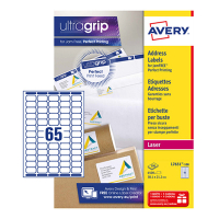 Avery L7651-100 quickpeel mini address labels 38.1 x 21.2 mm (6500 labels) L7651-100 212100