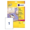 Avery L7767-40 high-gloss labels 210mm x 297mm (40 labels)