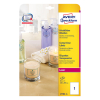 Avery L7784-25 A4 crystal clear labels, 210mm x 297mm (25 labels)