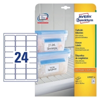 Avery L7970-25 frozen food labels 63.5mm x 33.9mm (600 labels) L7970-25 212658