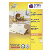 Avery LR3475 recycled universal labels 70 x 36 mm (2400 labels) LR3475 212056