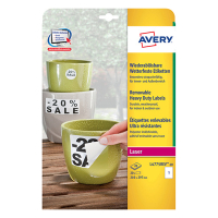 Label weatherproof sticker sheets 210mm x 297mm | Avery L4775REV-20 | 20 labels 212730