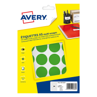 Marking dots Ø30mm (green) | Avery PET30V | 240 stickers 212725