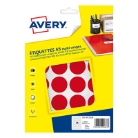Marking dots Ø30mm (red) | Avery PET30R | 240 stickers 212724