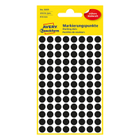 Marking dots  Ø8mm (black) | Avery 3009 | 416 stickers 212320