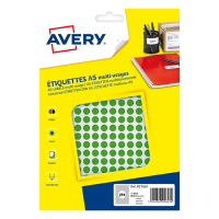 Marking dots Ø8mm (green) | Avery PET08V | 2,940 stickers 212707