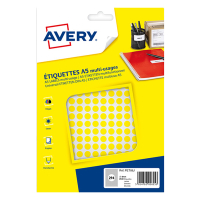 Marking dots Ø8mm (yellow) | Avery PET08J | 2,940 stickers 212705